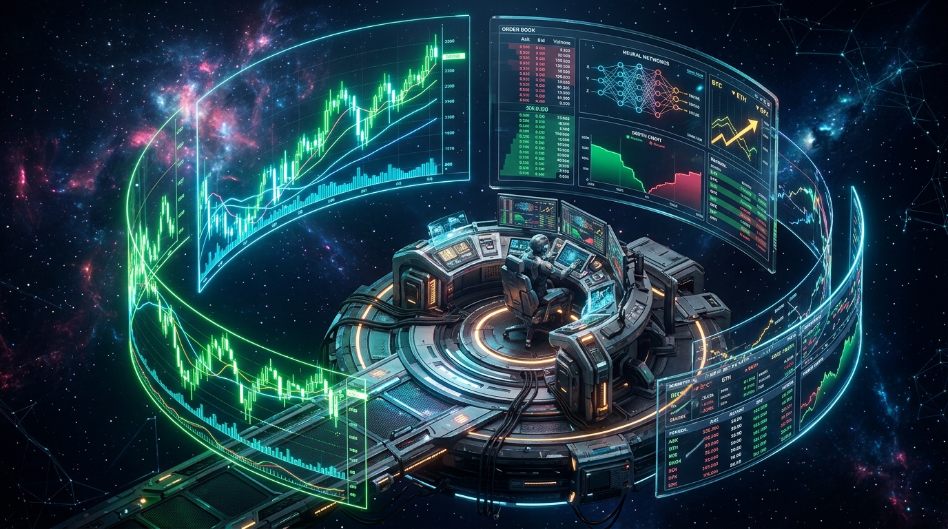 3D Holographic Trading Command Station